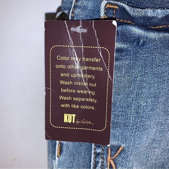 Kut from the Kloth Carlo Ankle Skinny Jeans Distressed - Picture 9 of 12